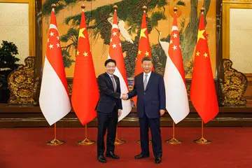 Lawrence Wong, Xi Jinping, Singapura-China