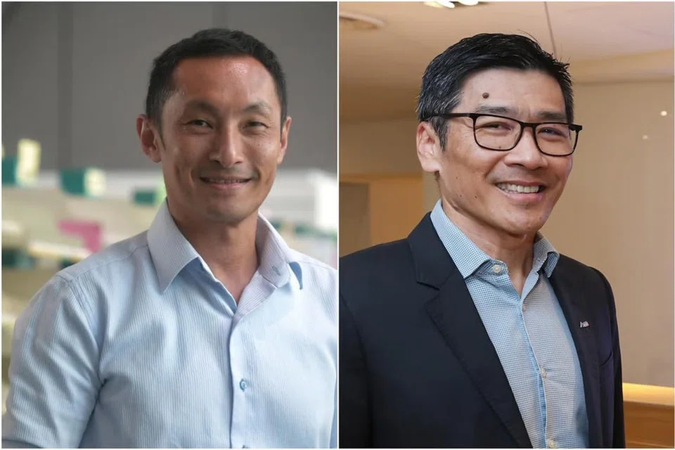 Mantan CEO SingPost, Encik Vincent Phang (kiri), dan mantan CFO, Encik Vincent Yi, berkata mereka dengan tegas mempertikai penamatan perkhidmatan mereka. 