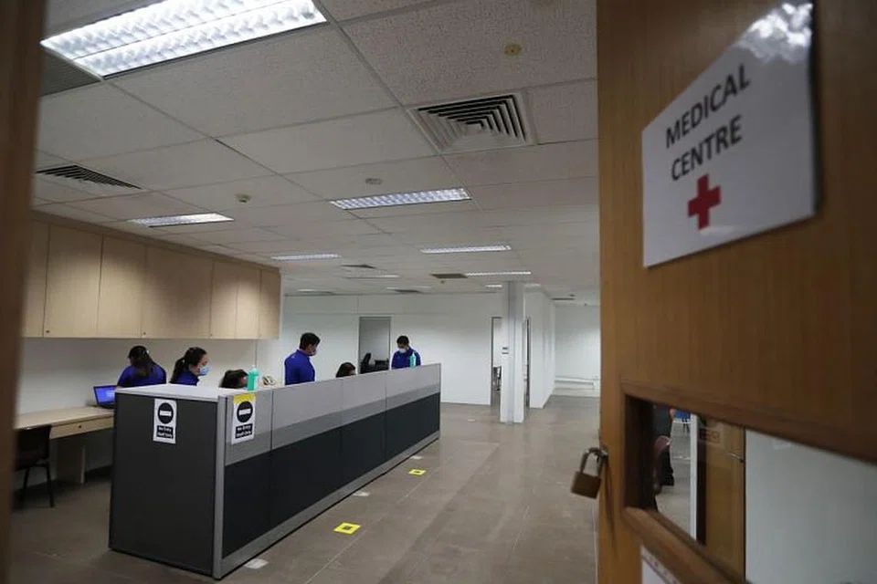 Satu pusat perubatan di Terminal Tanjong Pagar. 