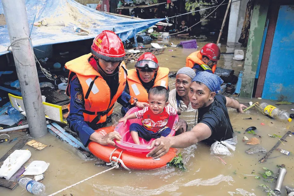Banjir pula landa Jakarta..- Foto EPA-EFE 