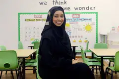 PERTINGKAT KEMAHIRAN SEBAGAI PENDIDIK: Cik Noretta, pengurus cawangan kanan yang menyelia operasi lima cawangan prasekolah, meraih sarjana muda jurusan pendidikan awal kanak-kanak dengan pengurusan tahun lalu. - Foto TAUFIK A. KADER