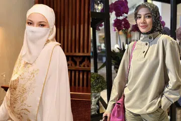 DINGIN KERANA PEMINAT?: Neelofa (kiri) sedia bertemu Fazura (kanan) untuk memperbaiki keadaan yang sudah lama dingin manakala Fazura pula beranggapan jika tidak berkawan tidak semestinya bermusuh.