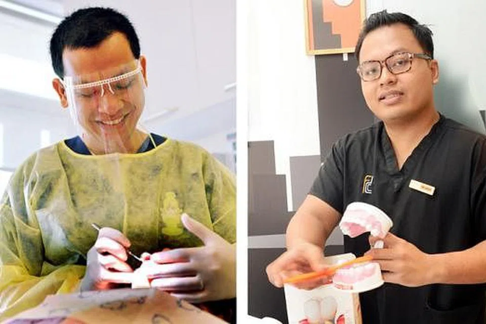 MAHU TINGKAT KESEDARAN IBU BAPA: Dr Rashid Tahir (kiri) dan Dr Nurul Aizat (kanan) berharap lebih ramai ibu bapa menjaga kesihatan gigi susu anak demi kebaikan pada masa depan. - Foto-foto fail