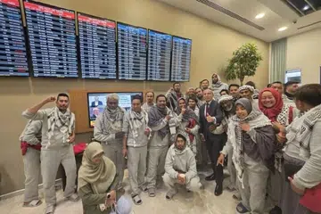 Seramai 29 rakyat Malaysia yang ditahan tentera Israel ketika mengikut misi bantuan kemanusiaan ke Gaza, Global Sumud Flotilla (GSF) 2.0, telah dibebaskan tentera Israel dan akan tiba di Malaysia pada 24 Mei.