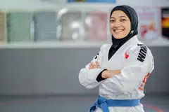 jujitsu, natasha mustafa, sukan sea 2025, penerbit podcast, berita harian 