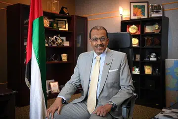 ERATKAN HUBUNGAN: Mantan Duta Besar UAE ke Singapura, Dr Mohamed Omar Abdulla Balfaqeeh, berkata banyak bidang boleh diterokai antara UAE dengan Singapura. - Foto-Foto BH oleh SHINTARO TAY