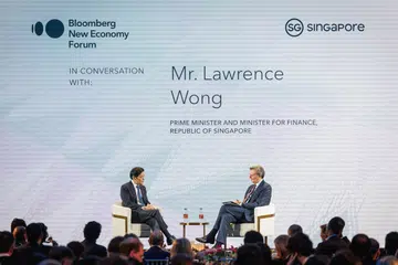 Singapura, Forum Ekonomi Baru Bloomberg, Perdana Menteri, Lawrence Wong
