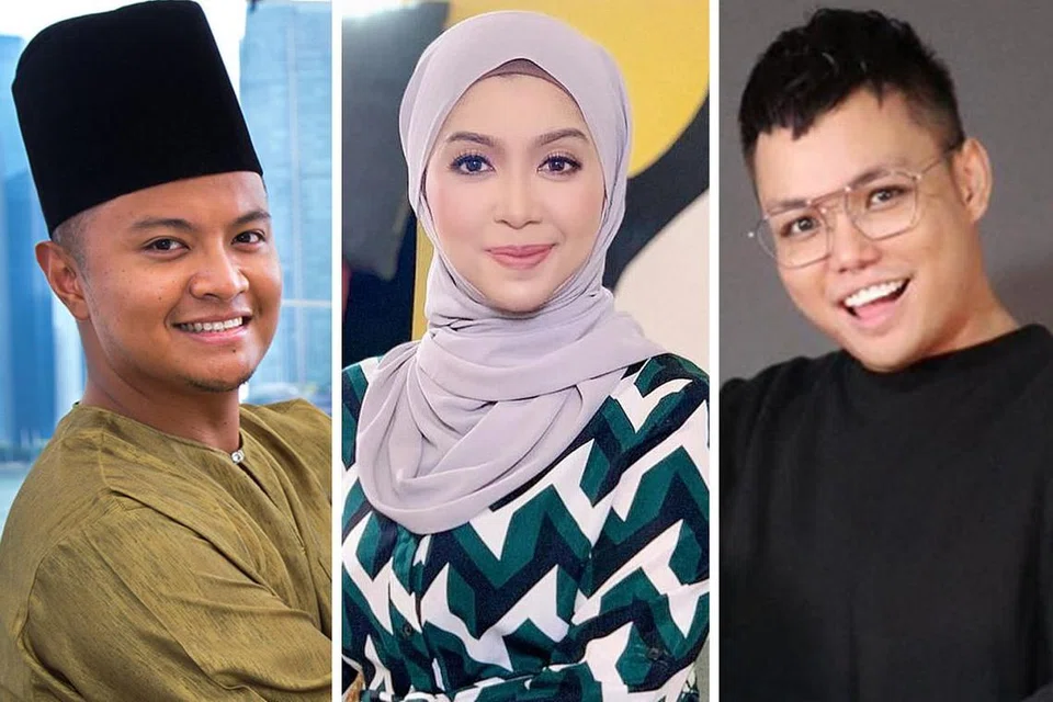 DUTA BAHASA BARU: (Dari kiri) Pengamal dan penyelidik seni, Dr Noramin Farid; personaliti setempat dan pengarah kreatif, Cik Marina Yusoff; dan penyanyi yang juga pendidik, Encik Hyrul Anuar dilantik sebagai Duta Bahasa 2021. Mereka berharap dapat menyumbang dalam usaha melestarikan bahasa dan budaya Melayu di sini dengan pelbagai program yang mereka kendalikan. - Foto-foto fail