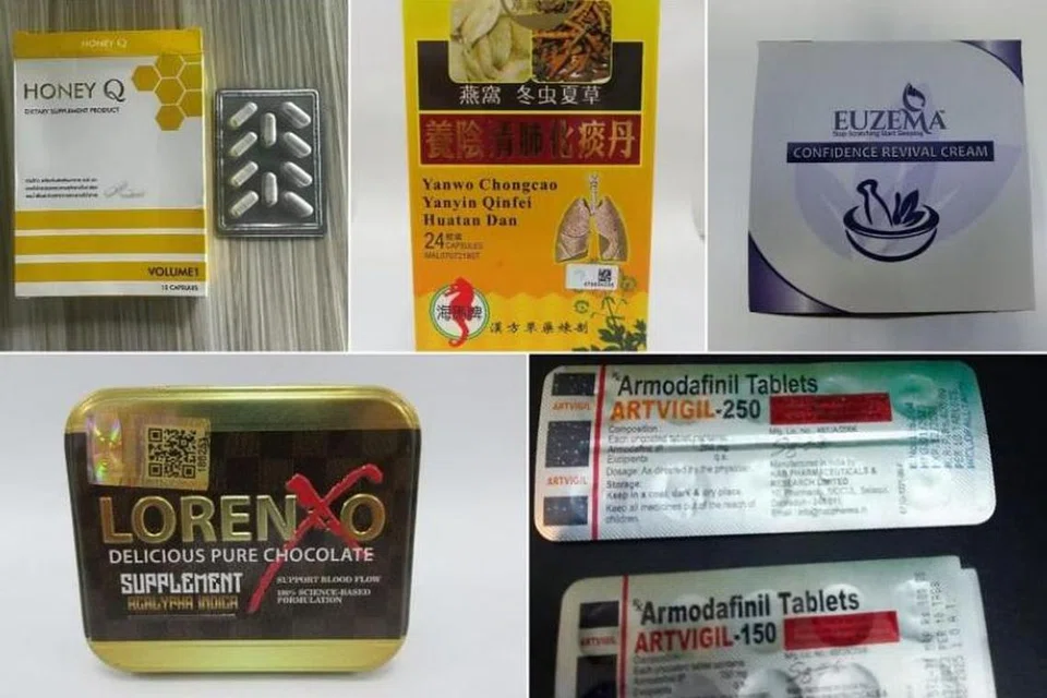 Antara produk kesihatan haram yang dirampas Penguasa Sains Kesihatan pada 2023 ialah suplemen Honey Q Dietary, Yanwo Chongcao Yanyin Qinfei Huatan Dan, Krim Euzema Confidence Revival, Armodafinil dan Suplemen Lorenxo Delicious Pure Chocolate.