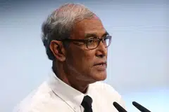ENCIK ZAINUL ABIDIN RASHEED: Menurutnya, mendiang Encik Nathan gembira dengan pelancaran buku 'Majulah! 50 Tahun Masyarakat Melayu/Islam di Singapura' kerana ia merakamkan cabaran dan sumbangan masyarakat Melayu/Islam sepanjang kemerdekaan Singapura. - Foto ZAOBAO