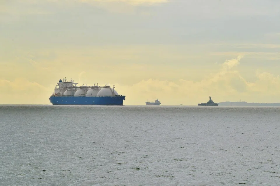 Gambar kapal tangki LNG yang dirakam pada 2021.