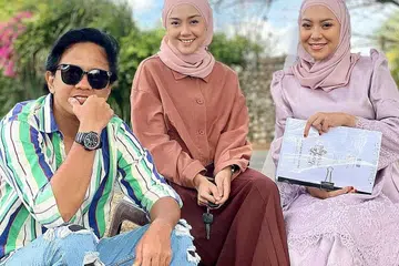 DEMI KELUARGA, KETEPI KERESAHAN: Beto Kusyairy (kiri) akui lebih berhati-hati memilih projek untuk dijayakan kerana bimbangkan situasi bekerja di set penggambaran yang tidak mengikut peraturan jarak selamat. Foto ini dirakam di set penggambaran 'Diam Tanda Setuju' bersama Nurin Afiqah (tengah) dan Mawar Rashid. - Foto INSTAGRAM BETO KUSYAIRI