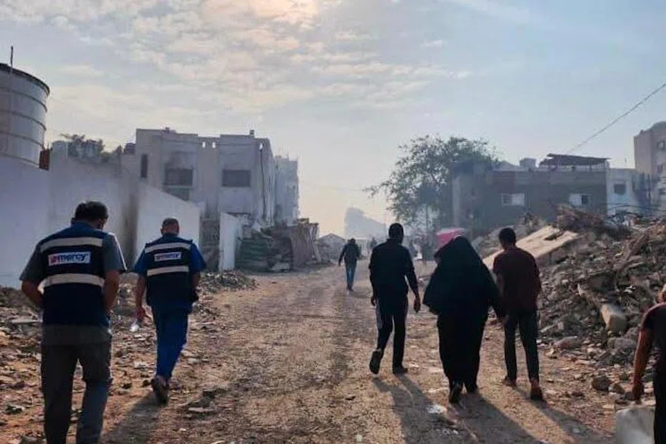 Sukarelawan pertubuhan Malaysian Medical Relief Society Mercy turut meninjau keadaan semasa di Gaza yang menghadapi konflik berlarutan sejak 2023.