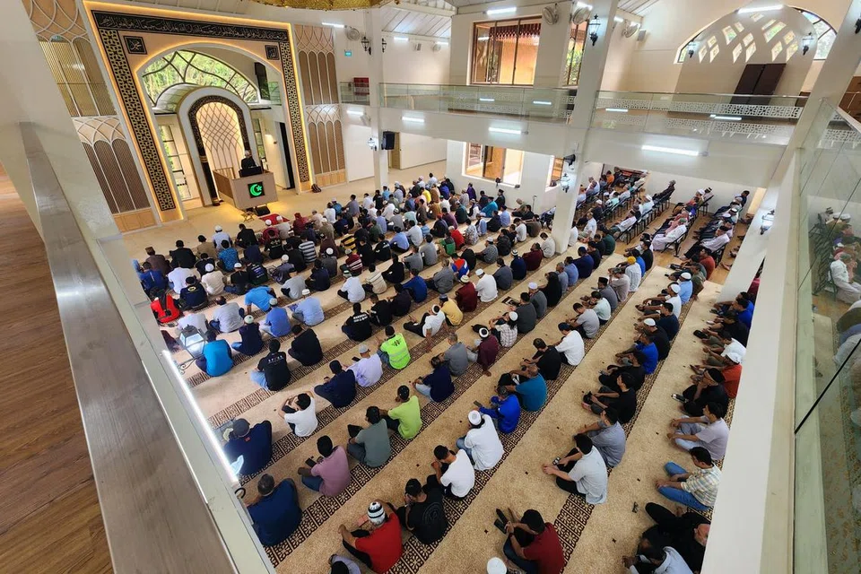 Khutbah Hari Raya Aidilfitri pada 2024 diadakan di dewan solat utama yang baru di Masjid Al-Amin.  