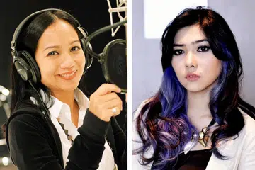 ANTARA LEGENDA DENGAN BINTANG BARU: Datuk Sheila Majid (kiri) bersaing dengan Isyana Sarasvati dalam kategori Artis Terbaik (Wanita). - Foto fail