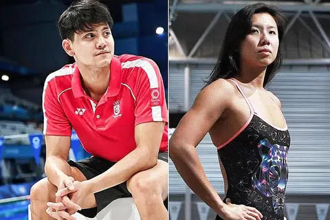 AMBIL DADAH: Perenang negara Joseph Schooling dan Amanda Lim kedua-duanya didapati mengambil dadah terkawal. - Foto fail