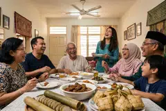 Aidilfitri, Syawal, kesederhanaan, makna Aidilfitri 2026, adab ziarah Hari Raya, pembaziran makanan raya, erti kemenangan Ramadan, tazkirah Syawal, lebaran, belas kasihan 