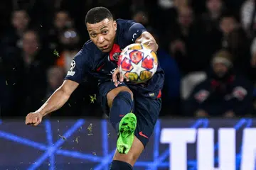 Penyerang Paris St-Germain (PSG), Kylian Mbappe sewaktu beraksi bagi perlawanan Liga Juara-Juara Eropah menentang Real Sociedad pada 15 Februari.