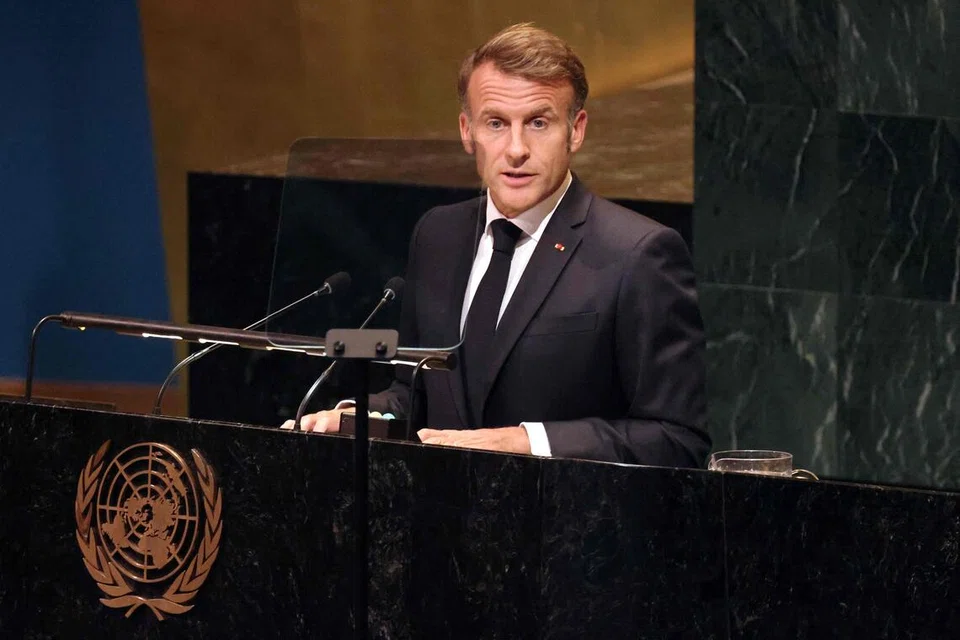 United Nations, PBB, New York, Israel, Gaza, Emmanuel Macron