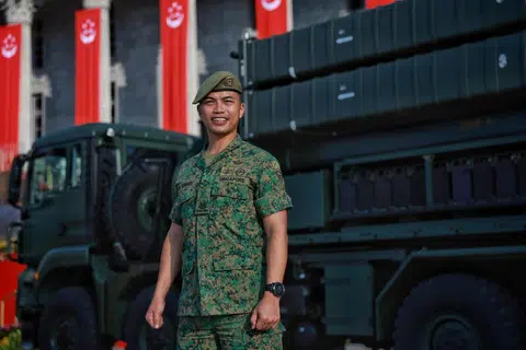 SERTAI NDP SATU PENGHORMATAN: Tahun ini merupakan kali kedua Pegawai Waran Ketiga (3WO) Muhammad Suhairi Suhaimi mengambil bahagian dalam NDP.