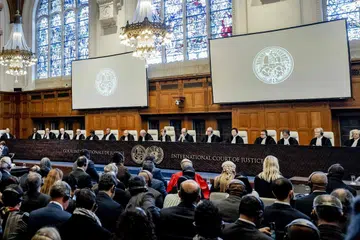 TIADA KUASA: Beberapa peguam yang dihubungi Berita Minggu (BM) berkata bahawa walaupun keputusan Mahkamah Keadilan Antarabangsa (ICJ) itu dilihat sebagai “kemenangan yang menentukan” untuk Afrika Selatan, perintah itu meninggalkan sedikit kesan praktikal terhadap situasi di Gaza kerana ICJ tidak mempunyai cara dan kuasa untuk menguat kuasakannya.