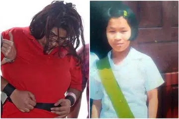 KES DERA DAN MEMBUNUH PEMBANTU RUMAH: Gaiyathiri Murugayan (kiri) mengaku membiarkan Cik Piang Ngaih Don kelaparan, mendera dan seterusnya membunuhnya. - Foto HELPING HANDS FOR MIGRANT WORKERS/LIANHE WANBAO 