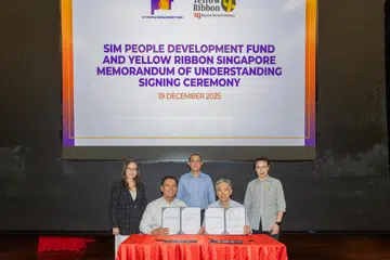 MOU,  Pengerusi Dana Pembangunan Warga SIM, reben kuning singapura, banduan, integrasi 