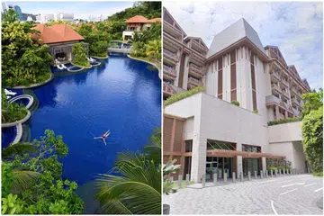 Larangan menerima tempahan baru bagi Beach Villas (kiri) da Equarius Hotel akan bermula dari 22 Disember 2020 hingga 21 Januari. - FOTO: BEACH VILLAS/ FACEBOOK, DIAMBIL DARI GOOGLE MAPS