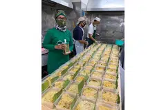 TEMPAHAN MENINGKAT: Cik Rohaniah Mohamed berkata tempahan lauk Raya yang diterima syarikat katering Jamil Catering meningkat tahun ini. - Foto ihsan ROHANIAH MOHAMED