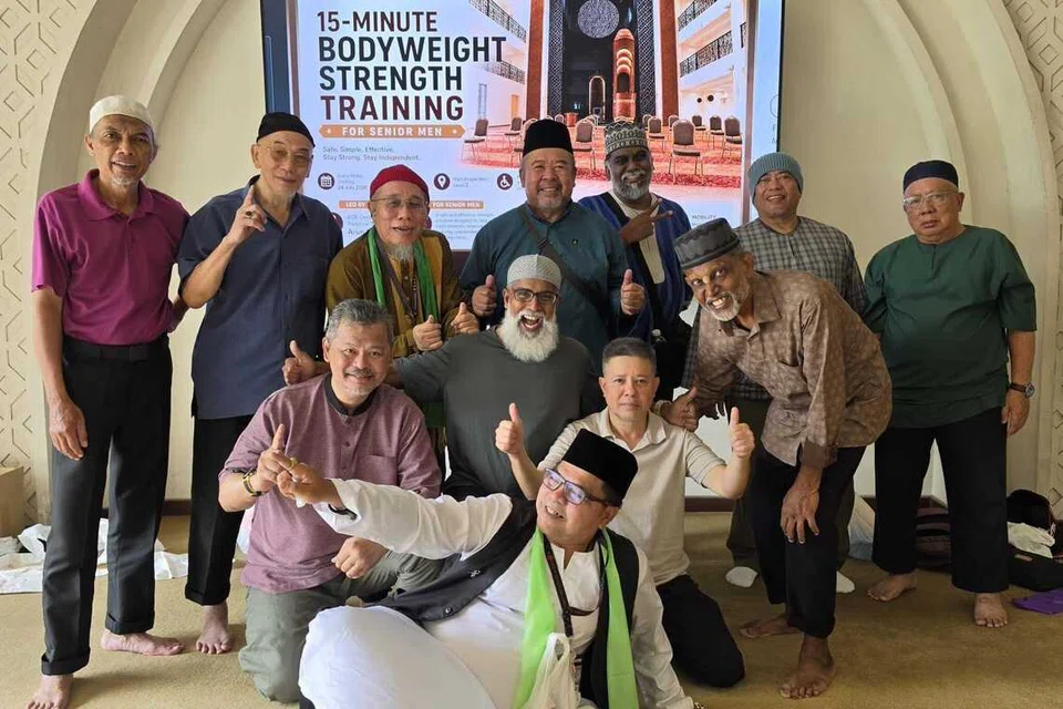 masjid Yusof Ishak, senaman warga emas, penuaan aktif