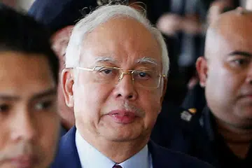 DATUK NAJIB: Menghadapi hukuman penjara hingga 15 tahun dan denda tidak kurang lima kali ganda daripada nilai hasil kegiatan haram, atau RM5 juta ($1.68 juta), bergantung mana lebih tinggi, jika sabit kesalahan. - Foto fail