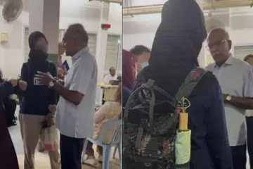 Dua wanita Melayu/Islam bertikam lidah dengan Menteri Ehwal Dalam Negeri merangkap Undang-Undang, Encik K. Shanmugam, semasa Sesi Bertemu Penduduk (MPS) di cawangan Parti Tindakan Rakyat (PAP) Chong Pang di Blok 107, Yishun Ring Road, pada 12 Mac.