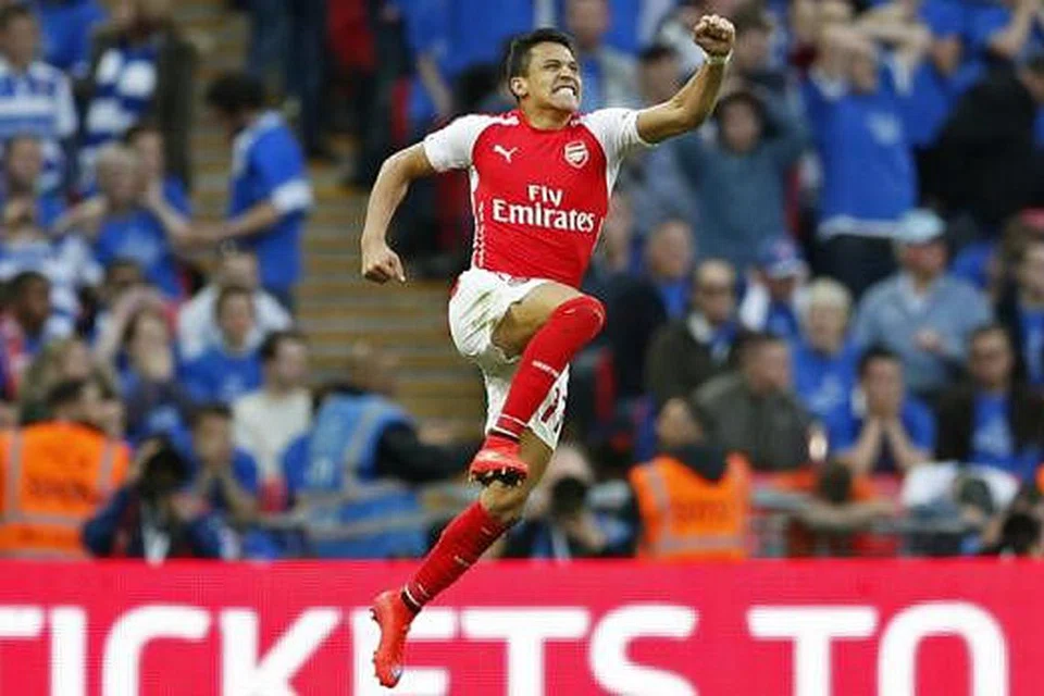 KUNCI KEMENANGAN ARSENAL: Dengan 22 gol dalam musim pertama bersama Arsenal, Alexis Sanchez memegang kunci kemenangan pasukannya. - Foto REUTERS