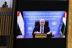 Presiden Negara Palestin, Encik Mahmoud Abbas, PBB