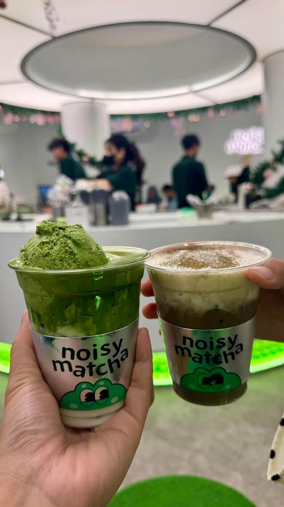 Noisy Matcha dan Salty Houjicha Macchiato.