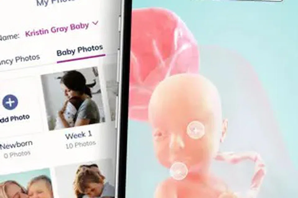 Aplikasi, ‘The Bump Countdown’, menawarkan gambaran tiga dimensi (3D) untuk menunjukkan perkembangan bayi dengan lebih mendalam.