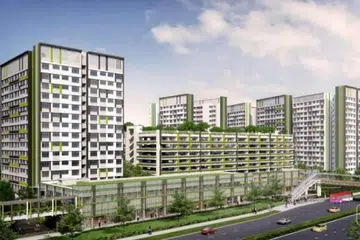 Gambaran artis tentang Tampines Greenview, di Tampines Avenue 6.