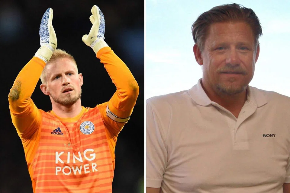 Peter (kanan) & Kasper Schmeichel (kiri)