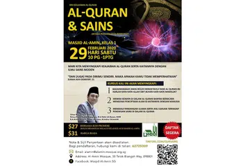Masjid Al-Amin kupas ilmu alam kehidupan, sains