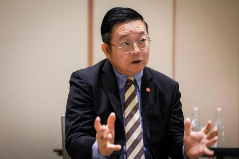 Setiausaha Agung Asean, Dr Kao Kim Hourn, dalam wawancara eksklusif bersama The Straits Times (ST) pada Forum Asean dan Asia ke-17 yang diadakan di Parkroyal on Beach Road pada 5 Ogos.