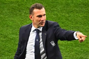 PASUKAN 'UNDERDOG': Ukraine mara ke suku akhir pertama mereka dalam mana-mana kejohanan utama sejak 2006 - dan yang pertama mereka di Euro - dan Shevchenko mahu anak buahnya meneruskan persembahan cemerlang mereka dengan mengalahkan England hari ini. - Foto REUTERS