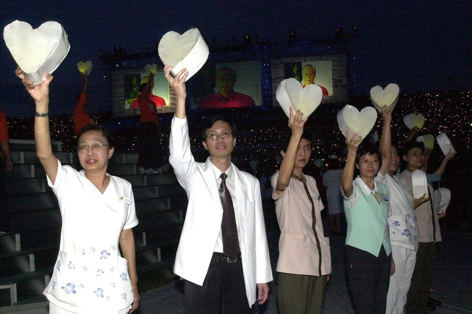 NDP 2003, Sars, petugas kesihatan Singapura 