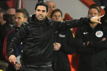 CAPAI KEPUASAN: Mikel Arteta yakin kemampuan anak buahnya selepas Arsenal mencatat keputusan seri 1-1 apabila berdepan dengan Bournemouth dalam perlawanan awal pagi semalam. - Foto AFP