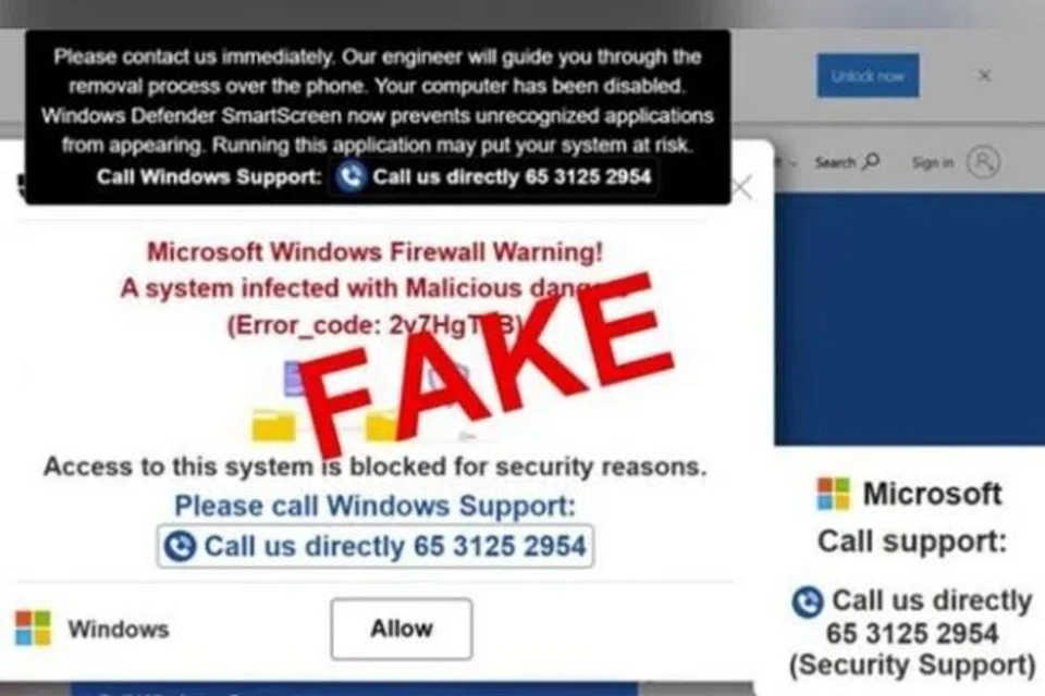 Singapura, Microsoft, penipuan, scam, menyamar, impersonation, SPF, CSA