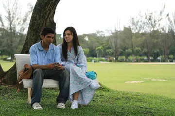 FILEM 'TALENTIME': Filem lakonan (dari kiri) Mahesh Jugal Kishor dan Pamela Chong ini ialah filem terakhir yang dihasilkan sutradara Allahyarham Yasmin Ahmad sebelum beliau meninggal dunia pada 25 Julai 2009. - Foto fail