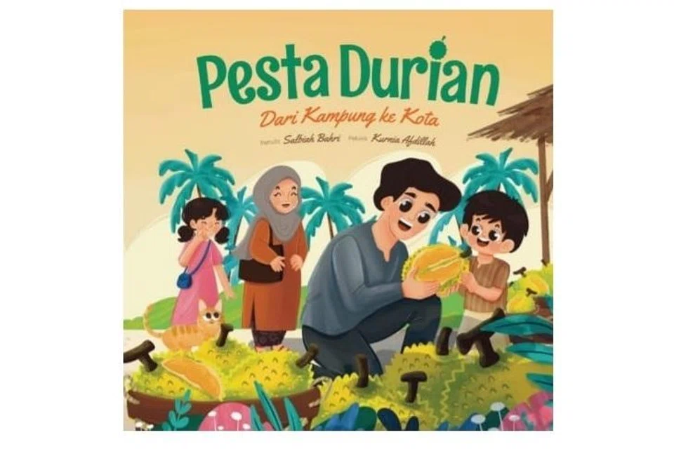 Pesta Durian Di Kampung
Buku ini mengisahkan seorang kanak-kanak yang mengimbau kenangan membesar di sebuah rumah panggung di tepi laut, dengan jiran yang saling mengenali. Hidup mereka ketika itu sederhana sekali. Kemudian, masa paling dinantikan pun tiba – musim durian! Tetapi masa terus berlalu. Rumah kayu kini tiada lagi, dan kehidupan kota mengambil alih perjalanan hidup mereka. Namun, rasa durian tetap membawa kembali segala kenangan lama.
