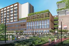 Lakaran artis Kampus Hospital Besar Timur di Bedok North yang dijangka dibuka pada 2030.