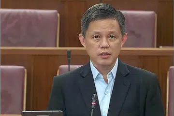 KENYATAAN TIDAK TEPAT: Encik Chan Chun Sing (gambar atas) menjelaskan jawapan yang diberi beliau dalam sidang parlimen pada Februari tahun lalu mengenai insiden membersihkan kawasan hutan Taman Inovasi Pertanian Makanan (AFIP) di Kranji Close/Kranji Road adalah tidak tepat. - Foto fail