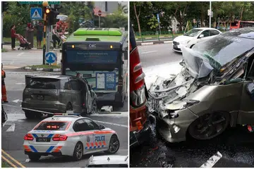 etomidate, kemalangan, nahas, Punggol Road, HSA, kereta