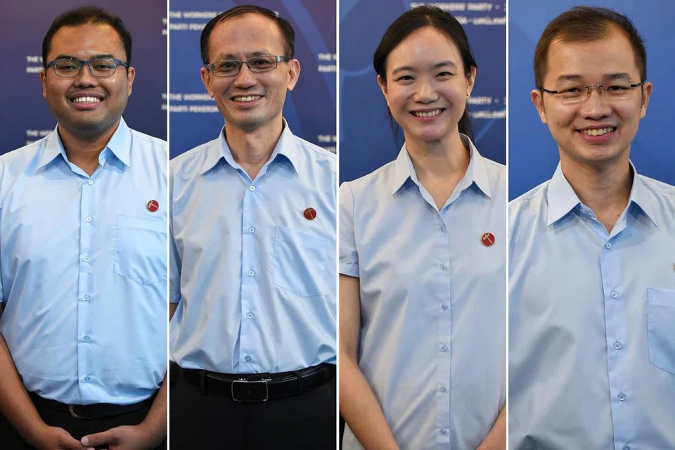 Dari kiri: Muhammad Azhar Abdul Latip, 34 tahun, Yee Jenn Jong, 55 tahun, Nicole Seah, 33 tahun dan Louis Chua, 33 tahun